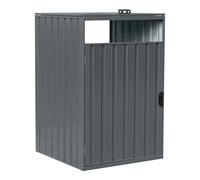 AXI Owen Cobertizo para Contenedor de Basura metalica antracita/acero galvanizado impermeable - Cubos de basura ocultos para exterior para 1 contenedor - Max. 240L - Cobertizo de almacenamiento