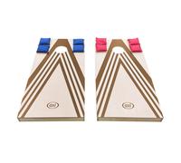 AXI Plus set de Juego de cornhole con 2 mesas - Juego de lanzamiento de bolsas para exterior/interior - Con 8 bolsas y bolsa de transporte - Mesa plegable de madera - 120 x 61 cm