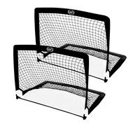 AXI Pop up Kickz, juego de 2 porterias de futbol plegables para el jardin | Red de futbol de fibra de vidrio con bolsa de transporte | Porteria de futbol para ninos y adultos - 120 x 93 x 95 cm.