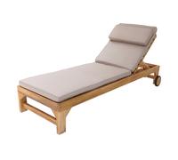 AXI Rama Tumbona de madera de teca con cojin | Tumbona ajustable en 4 posiciones | Chaise Longue pour l'exterieur / le jardin