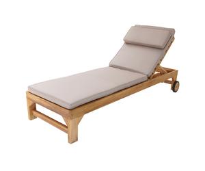 AXI Rama Tumbona de madera de teca con cojin | Tumbona ajustable en 4 posiciones | Chaise Longue pour l'exterieur / le jardin