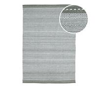 AXI Rhodos Alfombra para exteriores, rectangular, verde - ideal para zonas de descanso mas pequenas / Alfombra para exteriores fabricada con botEllas de PeT recicladas - 140 x 200 cm / Grosor: 5 mm