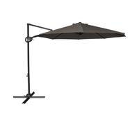 AXI Solea Sombrilla redonda Diam 300 cm, antracita/taupe | Para jardin/terraza, tejido anti-uV, indice uPF 30+ | Base en cruz, funda protectora incluida | inclinable, giratoria a 360Grados