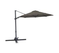 AXI Solis Sombrilla descentrada Diam 300 cm, antracita/gris | Para jardin / terraza con estructura con recubrimiento en polvo | Base en cruz y funda protectora incluidas | inclinable y giratoria 360Gr