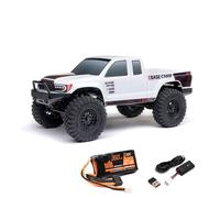 Axial Camión RC 1/24 SCX24 Base Camp 4x4 Rock Crawler Cepillado RTR (Todo lo Necesario para Correr está Incluido) - Blanco, AXI-1219T1