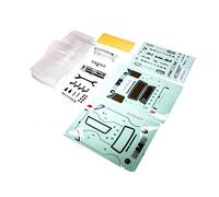 Axial- Clear Body, Precut: SCX24 Chevy C10 Accesorios para Kit de construcción, Multicolor (Horizon Hobby AXI200001)