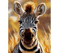 AxiangziK Animal Diy Kit Cojin Gancho De Pestillo Retrato De Cebra Kit Para Hacer Alfombras Diy，Kits De Punto De Cruz，Costura Para Principiantes，Decoración Del Hogar 31x45in