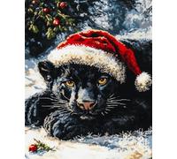 AxiangziK Animal Diy Kit Gancho De Pestillo Leopardo De Dibujos Animados Kit Para Alfombras Con Aguja De Pestillo Para Principiantes，Juego De Bordado，Kits De Manualidades 3D Para Decoración 20x15in