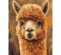 AxiangziK Animal Diy Kit Manualidades Alfombra Retrato De Alpaca Juego De Alfombras Con Aguja De Pestillo，Kits De Alfombra Hechos A Mano Con Preimpresión，Regalo De Artesanía 3D Diy 39x55in