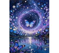AxiangziK DIY Cross Stitch Kit Mariposa de anime 11CT 80x100cm