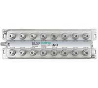 Axing BAB 16-02 - Derivador Acoplador direccional de señal TV con conector de F para TDT radio CATV televisión por cable, 16 salidas (5-1006 MHz)