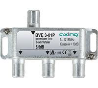 Axing BVE de 01P - Distribuidor Cable Televisión Televisión por Cable Multimedia DVB-T2 Clase A +, 10 dB, 5 - 1218 MHz Metal