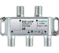 Axing BVE de 01P - Distribuidor Cable Televisión Televisión por Cable Multimedia DVB-T2 Clase A +, 10 dB, 5 - 1218 MHz Metal