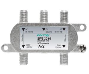 Axing SEW 30-01 combinador de antena y SAT (para Twin-LNB, dos salidas)