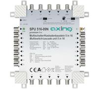 Axing SPU 516-09N - Conmutador múltiple para 16 participantes en Cascada, Sat Activo Quad-LNB, Cable de TV, Circuito de Ahorro de energía