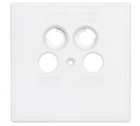 Axing szu 2 - 02 - Funda Platos Sola Pieza para Antena Enchufe de Pared, Color Blanco