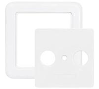 Axing TZU 2 - 10 BK - Toma de Corriente Protectora, 2 Piezas, TV/R para Antena BSD 4 de XX, BSD 21 de XX