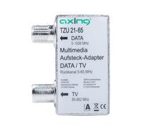 Axing TZU 21-65 - Adaptador multimedia, color plateado