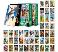 Axingqiwu 60 Cartas Italian Brainrot con 32 Pegatinas Tung Tung Tung Saur Album Juguetes para Coleccionistas (Verde)