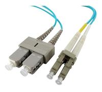 Axiom 10m LC/SC Multimode Duplex Cable de Fibra optica OM4 Azul - Cable de Fibra óptica (10 m, OM4, LC, SC, Male Connector/Male Connector, Azul)