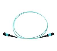 Axiom 50m MPO M/M OM3 Cable de Fibra optica MPO/MTP Turquesa - Cable de Fibra óptica (50 m, OM3, MPO/MTP, MPO/MTP, Male Connector/Male Connector, Turquesa)