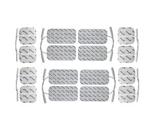 axion 16 electrodos Mixtos Parches de Recambio para electroestimulador TENS y EMS Reutilizables y autoadhesivos con Conector Pin de 2 mm