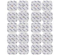 axion® 20 electrodos TENS EMS 5x5 cm I Conector botón 3,5 mm | Parches compatibles con electroestimuladores Beurer y Sanitas I Recambios reusables y autoadhesivos I Certificación Sanitaria
