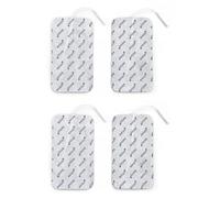 axion 4 electrodos Grandes de 12×7 cm para electroestimuladores EMS | Autoadhesivos y Reutilizables | para Muslos y glúteos | Conexión Pin de 2 mm | Producto Sanitario Certificado
