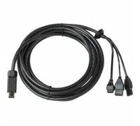 Axis 5506-191 - Cable múltiple C con conectores de E/S, audio y alimentación para cámara de red AXIS P5635-E PTZ Dome - Negro, 5 m
