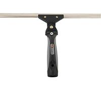 Axis Line Limpiacristales Profesional de 25 cm, Acero Inoxidable Giratorio | Cabezal de 180 grados para ventanales, compatible con pértigas telescópicas estándar, mango ergonómico y labio de goma