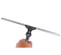 Axis Line Limpiacristales Profi Ajustable 180 Grados de Acero Inoxidable | Rascador con goma dura para jardines de invierno y tejados, compatible con mangos telescópicos y mecanismo de presión