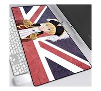 Axis Powers Alfombrilla Raton Anime Gaming Mouse Pad XXL 900x400x3 mm,Impermeable con 3mm Base de Goma Antideslizante,Special-Textured Superficie para Ordenador, PC y Laptop, B