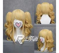 Axis Powers Hetalia Elizabeta Hedervary Golden Chip Colas de Caballo Peluca de Pelo Fibra Resistente al Calor Cosplay Peluca + Tapa de Peluca Gratis