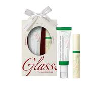 AXIS-Y Glass Skin Duo - Juego coreano para el cuidado de la piel con suero brillante corrector de manchas oscuras que se dirige al tratamiento de manchas y suero de ojos de colágeno vegano que reduce