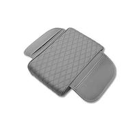 AXIYUE Cojín para Reposabrazos De Coche para Nissan Leaf (ZE0 ZE1 2010-2025 2026),Funda De Consola Central De Espuma Viscoelástica con Bolsillos,Protector De Cuero Nappa Impermeable,Grey
