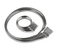 Axle Boot Clamp Tool Kit, 20 Piece Universal Cv Boot Band Repair, Stainless Steel Clamp Set System, 25cm Tool Size, 10cm Width, with Style for Vehicle Atv Steering Rack Maintenance Use