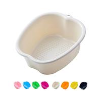 AXLOFO® Cepillo para Masaje de Pies, Depurador de pies de ducha, Limpia, Exfolia y Masajea tus Pies, Mejora la Circulación y Calma los Pies Achy (White)