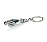 AXLorange Llavero Jaguar macizo, plata, M