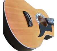 Axman Elvis P - Réplica de guitarra acústica en miniatura, regalos musicales, hecha a mano, escala 1/4, incluye una caja de exhibición, etiqueta de nombre y soporte para guitarra en miniatura