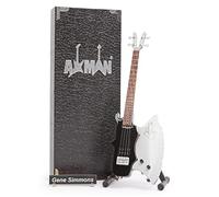 Axman Gene Simmons (Kiss) - Guitarra en Miniatura - Regalos Musicales - Adorno Hecho a Mano