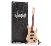 Axman Nuno Bettencourt - Réplica de guitarra en miniatura - Regalos musicales - Hecho a mano ornamental escala 1/4 - Incluye caja de exhibición, etiqueta de nombre y soporte para guitarra en miniatura