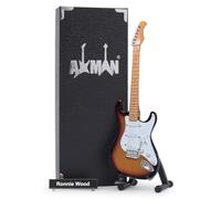 Axman Ronnie Wood (The Rolling Stones) - Guitarra en Miniatura - Regalos Musicales - Adorno Hecho a Mano