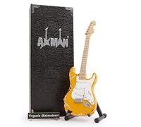 Axman Y Malmsteen: Guitarra - Réplica de guitarra en miniatura - Regalos musicales - Escala ornamental hecha a mano 1/4