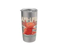 Axo-lotl De Opiniones Todas Válidas Axolotl Humor Vaso térmico de acero inoxidable de doble pared
