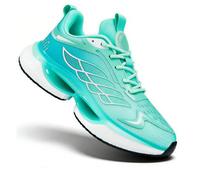 axodsnl Aerion Shoes, Armadillo Walking Sneakers for Men Women, Hands Free and Supportive Walking Shoes, Wide Toe Box Breathable Mesh Shoes(Green,44)