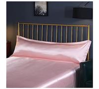 AXOINLEXER Funda de almohada de seda para cabello y piel, 48 x 120 cm/48 x 150 cm, funda de almohada extra larga para parejas, funda de almohada súper suave, elegante jade, 48 x 150 cm