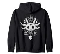 Axolote Oculto Oscuro Cruz Gótica Grunge Ilustración Sudadera con Capucha