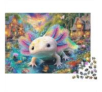 Axolote Pueblo Fantasía Puzzle de 1000 Piezas Papel Puzzle para Adultos Relajación Hogar 52x38cm/1000pcs