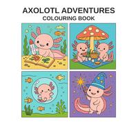 Axolotl Adventures: Cute & Simple Colouring Book
