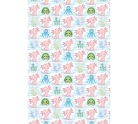 Axolotl and Friends Journal: Hardcover, 6 x 9 Inches, 180 Pages, Blank Lined Notebook, Matte Finish. Turtles and Octopus, Cute Sealife Patterns, Kawaii Animal Prints, Gifts for Ocean Lovers